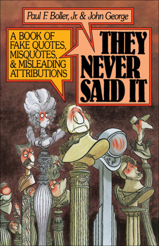 Imagen de portada: They Never Said It 9780195064698