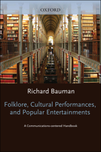 Imagen de portada: Folklore, Cultural Performances, and Popular Entertainments 1st edition 9780195069204