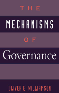 Titelbild: The Mechanisms of Governance 9780195132601