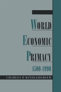 Imagen de portada: World Economic Primacy: 1500-1990 9780195099027