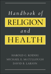 صورة الغلاف: Handbook of Religion and Health 9780199727643