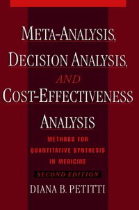 صورة الغلاف: Meta-Analysis, Decision Analysis, and Cost-Effectiveness Analysis 2nd edition 9780195133646