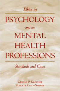 Cover image: Ethics in Psychology and the Mental Health Professions 3rd edition 9780195092011