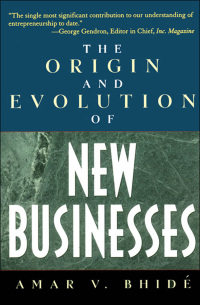 Imagen de portada: The Origin and Evolution of New Businesses 9780195131444