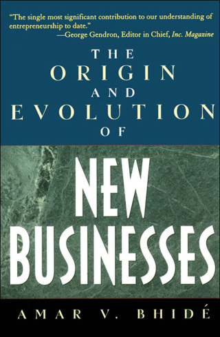 Cover image: The ^AOrigin and Evolution of New Businesses 9780195131444