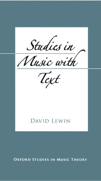 Immagine di copertina: Studies in Music with Text 9780195397031