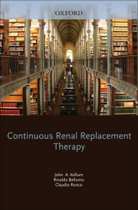 Cover image: Continuous Renal Replacement Therapy 9780195392784