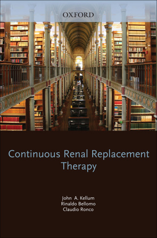 Imagen de portada: Continuous Renal Replacement Therapy 9780195392784