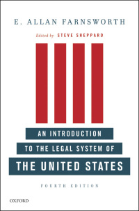 Immagine di copertina: An Introduction to the Legal System of the United States 4th edition 9780199733101