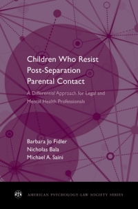 صورة الغلاف: Children Who Resist Postseparation Parental Contact 9780199895496