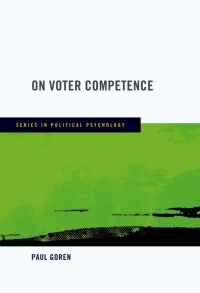 Cover image: On Voter Competence 9780195396140