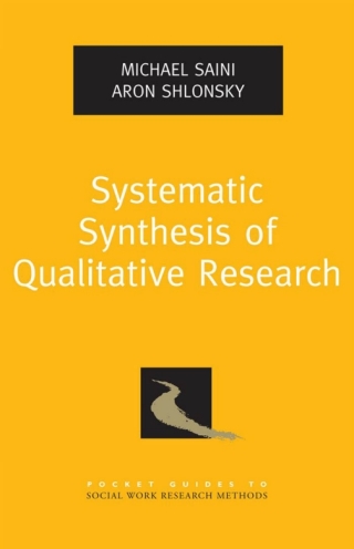 صورة الغلاف: Systematic Synthesis of Qualitative Research 9780195387216