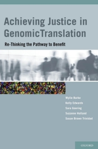 Cover image: Achieving Justice in Genomic Translation 1st edition 9780195390384