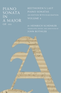 Cover image: Piano Sonata in A Major, Op. 101 9780199914265