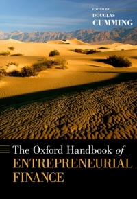 Cover image: The Oxford Handbook of Entrepreneurial Finance 1st edition 9780195391244