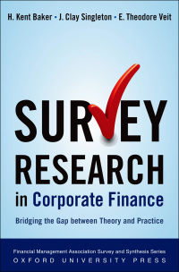 Omslagafbeelding: Survey Research in Corporate Finance 9780195340372