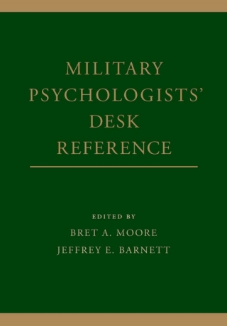 Cover image: Military Psychologists' Desk Reference 9780199928262