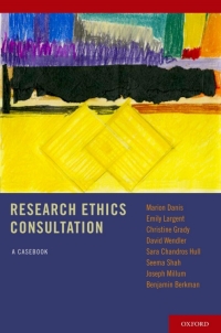Omslagafbeelding: Research Ethics Consultation 9780199798032