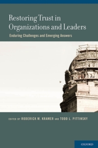 Cover image: Restoring Trust in Organizations and Leaders 1st edition 9780199756087