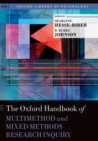 Imagen de portada: The Oxford Handbook of Multimethod and Mixed Methods Research Inquiry 1st edition 9780199933624