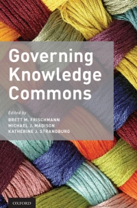 Cover image: Governing Knowledge Commons 1st edition 9780190225827