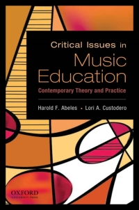Cover image: Critical Issues in Music Education 9780195388152