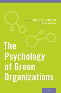 Cover image: The Psychology of Green Organizations 1st edition 9780199997480