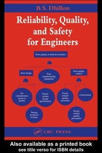 Imagen de portada: Reliability, Quality, and Safety for Engineers 1st edition 9780849330681