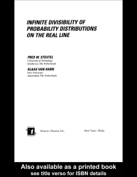 صورة الغلاف: Infinite Divisibility of Probability Distributions on the Real Line 1st edition 9780824707248