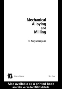 Cover image: Mechanical Alloying And Milling 1st edition 9780367393861