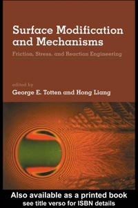 صورة الغلاف: Surface Modification and Mechanisms 1st edition 9780367578367
