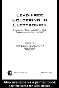 Immagine di copertina: Lead-Free Soldering in Electronics 1st edition 9780824741020
