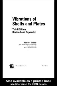 Omslagafbeelding: Vibrations of Shells and Plates 3rd edition 9780824756291
