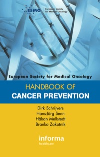 Imagen de portada: ESMO Handbook of Cancer Prevention 1st edition 9780415390859
