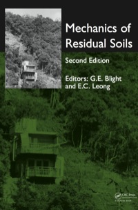 Cover image: Mechanics of Residual Soils 2nd edition 9781138072244