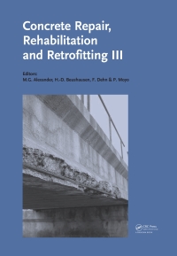 Imagen de portada: Concrete Repair, Rehabilitation and Retrofitting III 1st edition 9780415899529