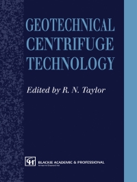 Cover image: Geotechnical Centrifuge Technology 1st edition 9780751400328