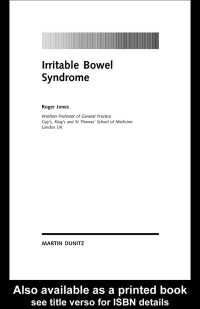 Titelbild: Irritable Bowel Syndrome: pocketbook 1st edition 9781853179853