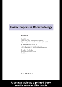 Immagine di copertina: Classic Papers in Rheumatology 1st edition 9781901865486