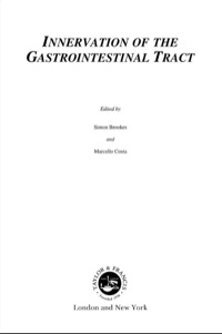 Titelbild: Innervation of the Gastrointestinal Tract 1st edition 9780415283779