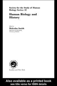 Cover image: Human Biology and History 1st edition 9780367454869
