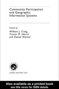 صورة الغلاف: Community Participation and Geographical Information Systems 1st edition 9780415237529