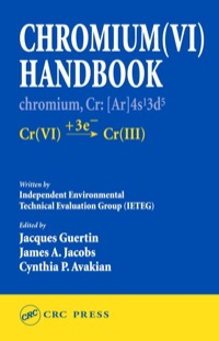 صورة الغلاف: Chromium(VI) Handbook 1st edition 9781566706087