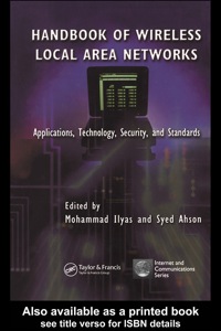 Cover image: Handbook of Wireless Local Area Networks 1st edition 9780849323232