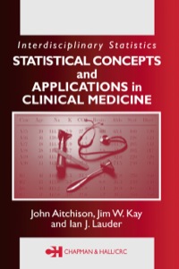 Imagen de portada: Statistical Concepts and Applications in Clinical Medicine 1st edition 9781584882084