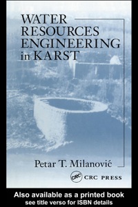 Imagen de portada: Water Resources Engineering in Karst 1st edition 9781566706711