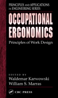 Imagen de portada: Occupational Ergonomics 1st edition 9780367395315