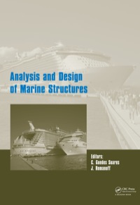 Cover image: Analysis and Design of Marine Structures 1st edition 9781138000452