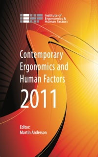 Cover image: Contemporary Ergonomics and Human Factors 2011 1st edition 9780415675734