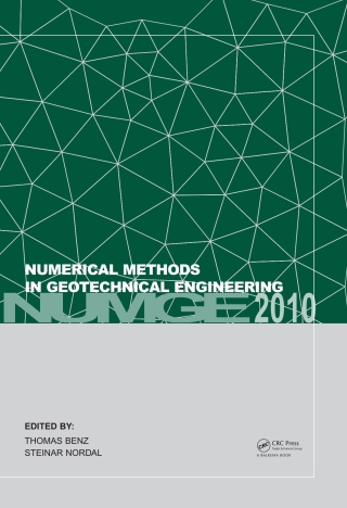 Imagen de portada: Numerical Methods in Geotechnical Engineering 1st edition 9780415592390